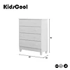 Comoda Blanco Mel 4 Cajones - 