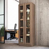 Vitrina 2 Puertas Vidrio Castaño - 