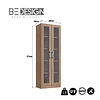 Vitrina 2 Puertas Vidrio Castaño - 