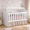 Cuna casita 60 Montessori blanca - 