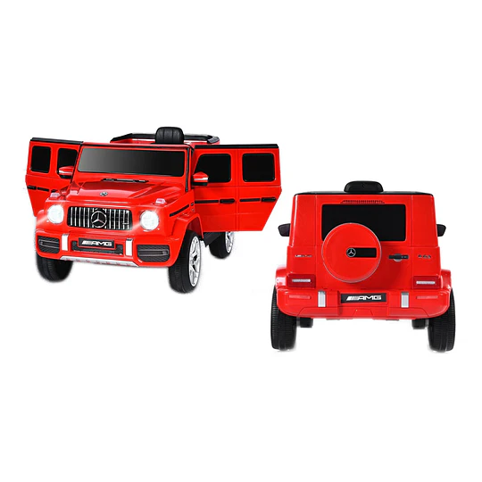 Auto a Batería Jeep G63 Con Licencia Mercedes 12V Rojo - 