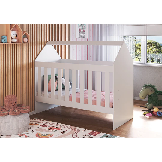 Cuna casita 60 Montessori blanca - 