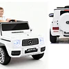 Auto a Batería Jeep G63 Con Licencia Mercedes 12V Blanco - 