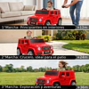 Auto a Batería Jeep G63 Con Licencia Mercedes 12V Rojo - 