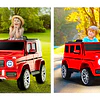 Auto a Batería Jeep G63 Con Licencia Mercedes 12V Rojo - 