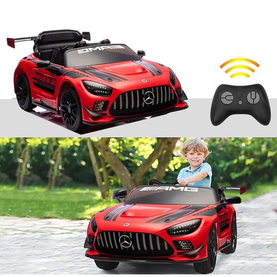 Auto a Bateria Orange Racer Mercedes Benz Amg Gt3 12v 2Motores - 