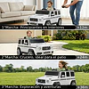 Auto a Batería Jeep G63 Con Licencia Mercedes 12V Blanco - 