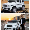 Auto a Batería Jeep G63 Con Licencia Mercedes 12V Blanco - 
