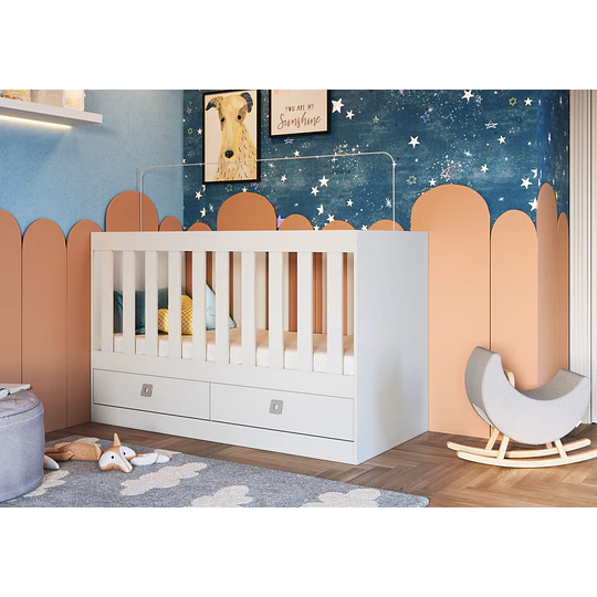 Cuna Multifuncional New Amore 3 En 1 Blanco - 