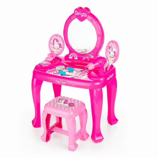 Tocador Infantil Unicornio Con Accesorios - 