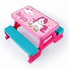 Mesa Infantil Picnic Unicornio 4 Niños - 