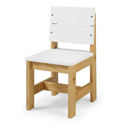 Silla Infantil Madera Pooh Blanco - "Producto Armado con Detalle"