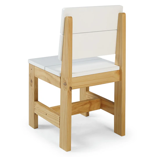 Silla Infantil Madera Pooh Blanco - 