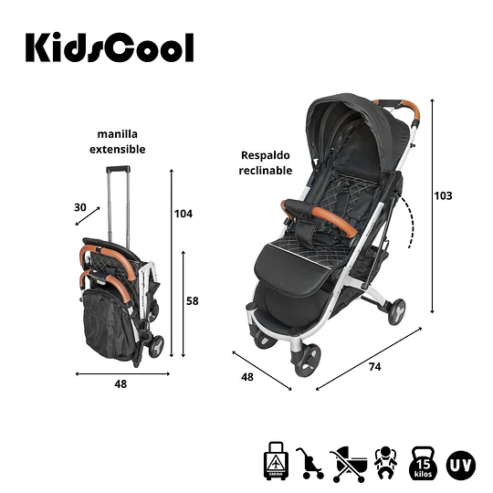 Coche compacto City Negro - 