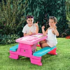 Mesa Infantil Picnic Unicornio 4 Niños - 