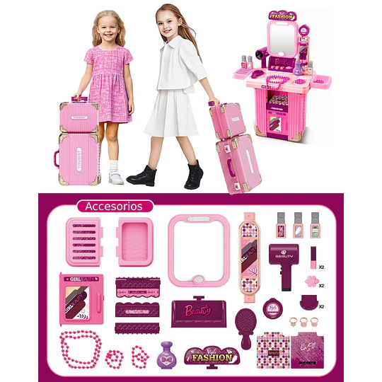 Juego Maleta Tocador De Belleza - 