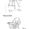 Silla De Comer Niza Rosada - 