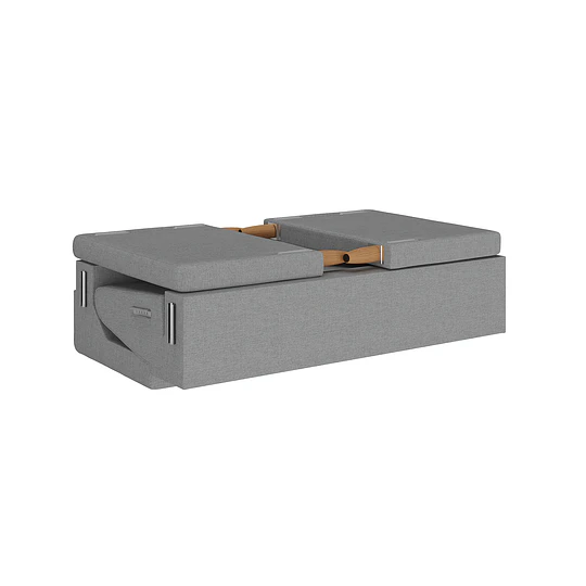 Sofa 2 Cuerpos Dakar Gris - 
