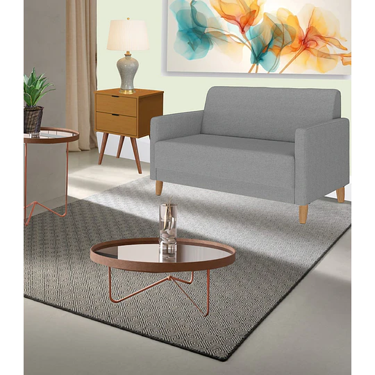 Sofa 2 Cuerpos Dakar Gris - 