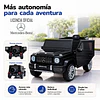 Auto a Batería Jeep G63 Con Licencia Mercedes 12V Negro