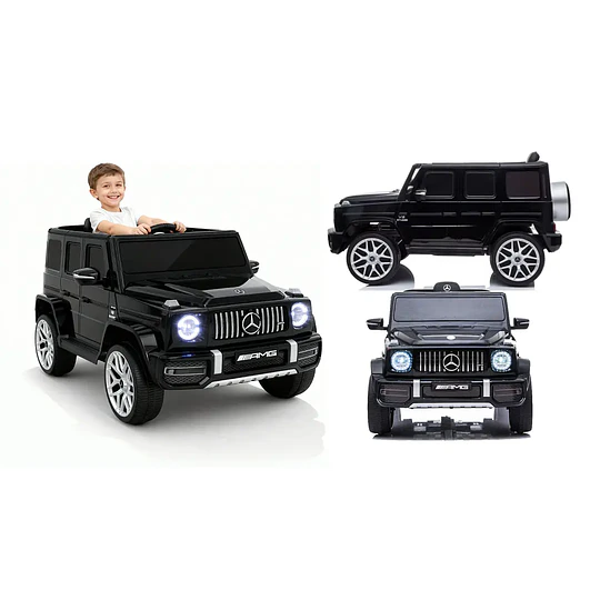 Auto a Batería Jeep G63 Con Licencia Mercedes 12V Negro