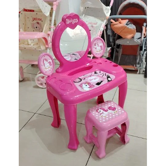 Tocador Infantil Unicornio Con Accesorios - 