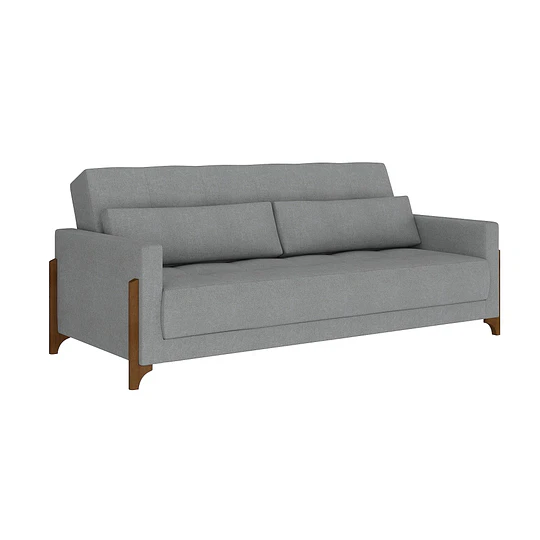 Sofa Cama Grecia Gris - PRODUCTO ARMADO EN TIENDA