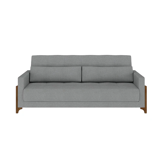 Sofa Cama Grecia Gris - PRODUCTO ARMADO EN TIENDA