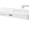 Colchón Blanco 188x78x14 cms Kidscool - Producto con Detalle