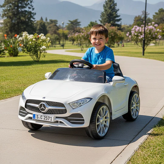 Auto a Bateria Blanco Mercedes Benz Cls350 12v 2Motores - 