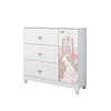 Cómoda Infantil Con Puerta Sofia Blanco  - 