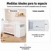 Cuna con Cómoda Mudador Bambini Blanco 