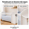 Cuna con Cómoda Mudador Bambini Blanco 