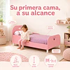 Mini Cama de Transición Infantil Princesa Kidscool MDF Rosada   - 