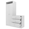 Closet Armario Infantil con Cómoda Kidscool Pimpolho Blanco - 