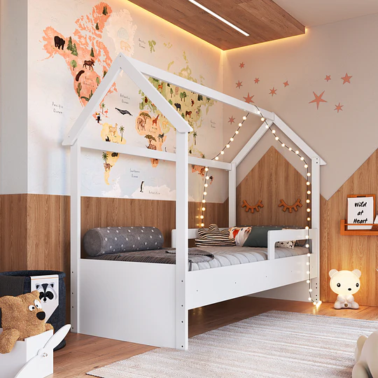 Cama Infantil Montessori Ema Blanco - 