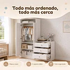 Closet Armario Infantil con Cómoda Kidscool Pimpolho Blanco - 