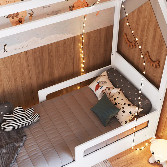 Cama Infantil Montessori Ema Blanco - 