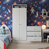 Closet Armario Infantil con Cómoda Kidscool Pimpolho Blanco - 