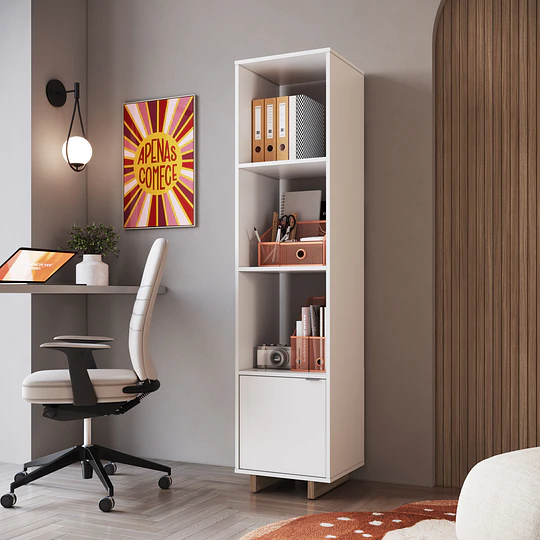 Estante Organizador Puerta Blanco - 