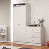 Closet Armario Infantil con Cómoda Kidscool Pimpolho Blanco - 