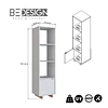 Estante Organizador Puerta Blanco - 