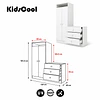 Closet Armario Infantil con Cómoda Kidscool Pimpolho Blanco - 