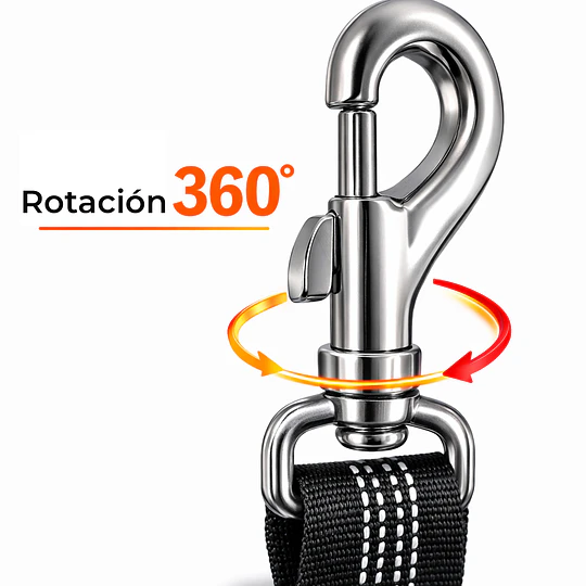 Cinturón de Seguridad Perro Multi Tamaño Petscool Elástico Reflectante 4 en 1