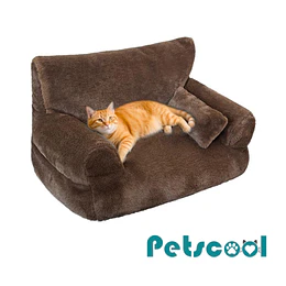 Cama Sofá Antiestrés Perro Gato M Cafe Lavable PetsCool 