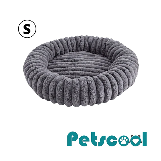  Cama Nido Donut Mascotas S PetsCool Gris 50 cm Antiansiedad Perro Gato
