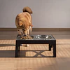 Comedero Elevado Ajustable PetsCool 5 Alturas Plato Anti-voracidad                                                