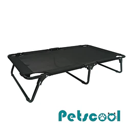 Cama Elevada para Perro PetsCool Talla M Plegable 30 KG Negra 