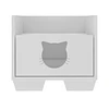 Cama Gatito Blanca Petscool Con Cajón