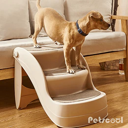 Escalera Plegable Para Mascota Café